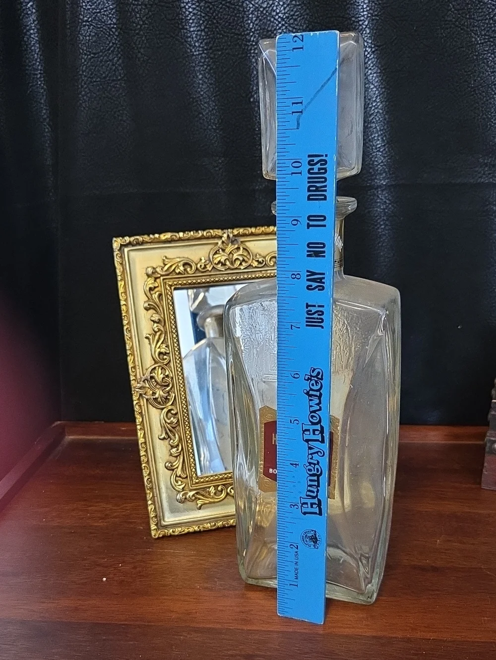 1967 OLD HEAVEN HILL  Bottled In Bond Clear Glass Decanter - Labeled, Date Tape